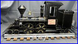 Vintage Large Handmade Wood Train Locomotive Art Sculpture Anniversary Gift WI