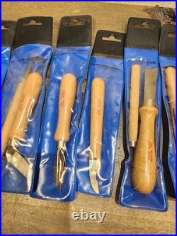Vintage Lot KST Solingen Germany Wood Carving Set of 15 Chisel knives In Package