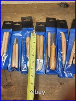 Vintage Lot KST Solingen Germany Wood Carving Set of 15 Chisel knives In Package