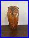 Vintage MCM Abstract Carved Owl Wooden Sculpture