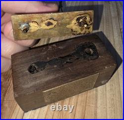 Vintage MCM Mid-century Modern Brazilian Bruno Giorgi Wood Brass Sculpture