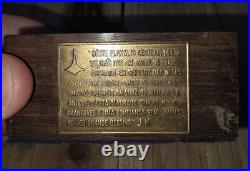 Vintage MCM Mid-century Modern Brazilian Bruno Giorgi Wood Brass Sculpture