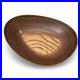 Vintage MCM Tapio Wirkkala Ribbed Birch Wood Asymmetrical Bowl Brown Organic