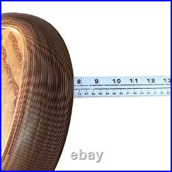 Vintage MCM Tapio Wirkkala Ribbed Birch Wood Asymmetrical Bowl Brown Organic