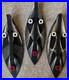 Vintage MCM Tiki / Tribal Sculptural Heads Wood String Art Mid Century 1960s