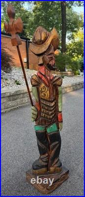 Vintage MCM WITCO Don Quixote Life Size Statue Sculpture Mid Century Art 1960s