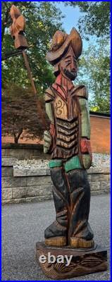 Vintage MCM WITCO Don Quixote Life Size Statue Sculpture Mid Century Art 1960s