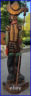 Vintage MCM WITCO Don Quixote Life Size Statue Sculpture Mid Century Art 1960s