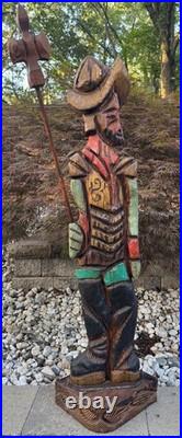Vintage MCM WITCO Don Quixote Life Size Statue Sculpture Mid Century Art 1960s