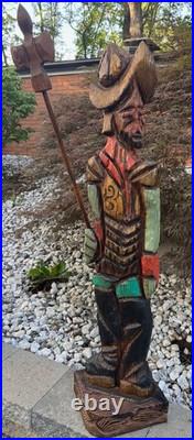 Vintage MCM WITCO Don Quixote Life Size Statue Sculpture Mid Century Art 1960s