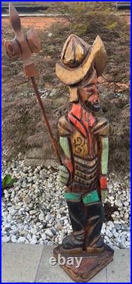 Vintage MCM WITCO Don Quixote Life Size Statue Sculpture Mid Century Art 1960s