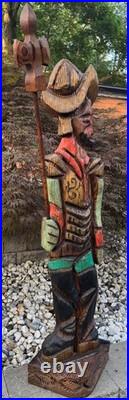 Vintage MCM WITCO Don Quixote Life Size Statue Sculpture Mid Century Art 1960s