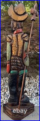 Vintage MCM WITCO Don Quixote Life Size Statue Sculpture Mid Century Art 1960s