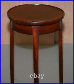 Vintage Mahogany Side Table Can Be Used As Plant Jardiniere Or For Sculptures