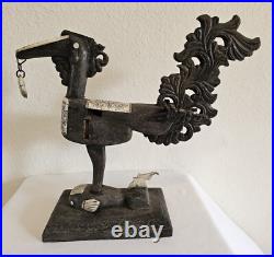 Vintage Maranao Sarimanok Bone & Wood Sculpture