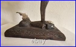 Vintage Maranao Sarimanok Bone & Wood Sculpture