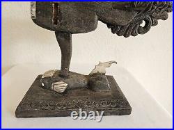 Vintage Maranao Sarimanok Bone & Wood Sculpture