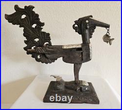 Vintage Maranao Sarimanok Bone & Wood Sculpture