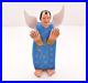 Vintage Mexican Folk Art Masterpiece Oaxacan Wood Carving Angel Sculpture 8.5