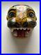 Vintage Mexican Jaguar Head Wood Carving Handmade AlebrijeWall Hanging