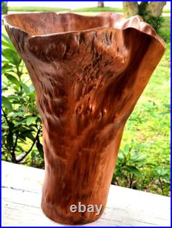 Vintage Mid Century Cypress Knee Wood Twisted Abstract Sculpture Art VASE
