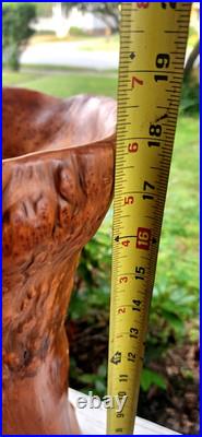 Vintage Mid Century Cypress Knee Wood Twisted Abstract Sculpture Art VASE