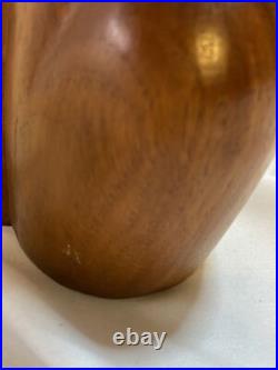 Vintage Mid Century Modern Wood Sculpture Woman Bust Female J. P. Alcantara