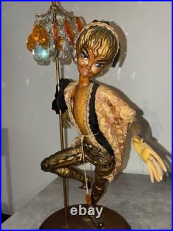 Vintage MidCentury ModernBohemian Figurine Sculpture 60s-70s, 2F high 15 in wide