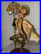 Vintage MidCentury ModernBohemian Figurine Sculpture 60s-70s, 2F high 15 in wide