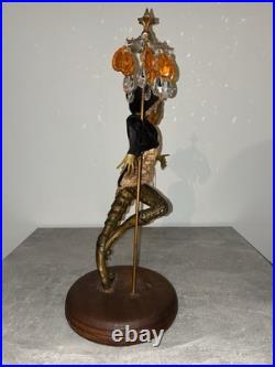 Vintage MidCentury ModernBohemian Figurine Sculpture 60s-70s, 2F high 15 in wide