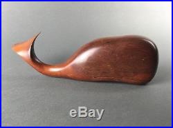 Vintage Miles Greer California Modernist Wood Whale Sculpture Eames Era