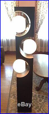 Vintage Modeline 60's / 70's Mid Century Sculptured Wood Floor Lamp