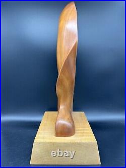 Vintage Modern Abstract Wood Sculpture by Turner, 15 1/4 tall