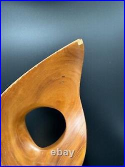 Vintage Modern Abstract Wood Sculpture by Turner, 15 1/4 tall