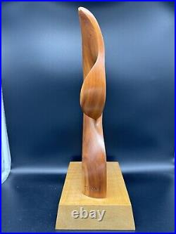 Vintage Modern Abstract Wood Sculpture by Turner, 15 1/4 tall