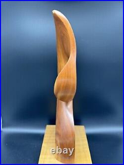 Vintage Modern Abstract Wood Sculpture by Turner, 15 1/4 tall