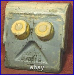 Vintage Modern Industrial Mold Found Object Sculpture Robot with Angst Abstract