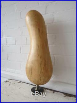 Vintage Modernist Wood Sculpture Abstract Hand Carved Erotic Figurine