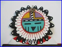 Vintage Native American Indian Sculpture Hanging Painting Signed Rare Tribal Art