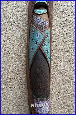 Vintage Native American Laguna Pueblo Wood Sculpture by Jacob Warner