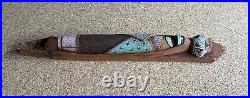 Vintage Native American Laguna Pueblo Wood Sculpture by Jacob Warner