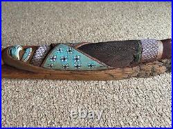 Vintage Native American Laguna Pueblo Wood Sculpture by Jacob Warner