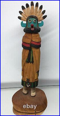 Vintage Native American Raphael Jose Jr. Hopi Kachina Doll Wood Carving