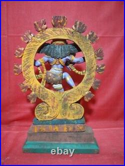 Vintage Natraj Shiva Sculpture Temple Hindu God Nataraj Statue Murti Antique Old