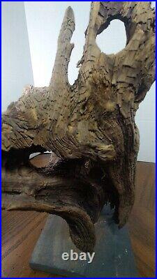 Vintage Natural Driftwood Medium Sculpture with Slate base 14 x 9