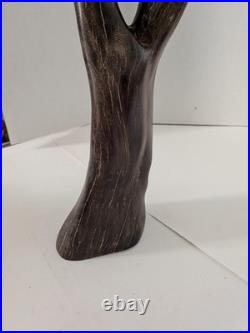 Vintage Natural Driftwood Sculpture Abstract Organic Wood Art Rustic Decor Displ