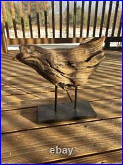 Vintage Natural Driftwood Sculpture Wood Base Sculpture Art Beach (READ DESC.)