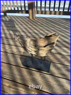 Vintage Natural Driftwood Sculpture Wood Base Sculpture Art Beach (READ DESC.)