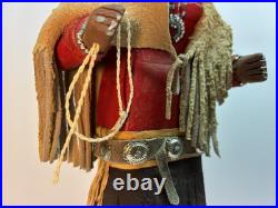 Vintage Navajo Folk Art Wood Carving Figure 18 Tall Dated 1972 RARE