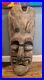 Vintage Old TIKI Bar Hawaiian Polynesian Wood Sculpture Statue, 1950s Mask